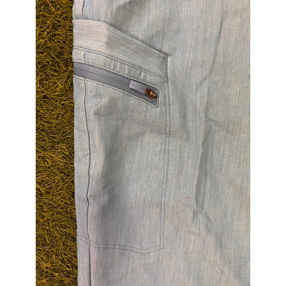 Ariat Blackwell Scrub Pants Women Large Light Blue Heather NUA Jogger 10039956 - Picture 13 of 15